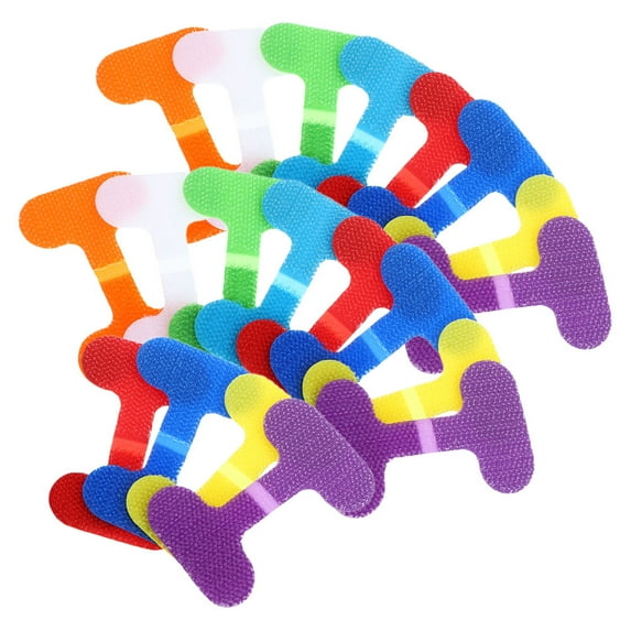 Topbathy 20Pcs Flexible Nylon Cable Label Tags for Convenient Cord Management and Quick Wire Identification