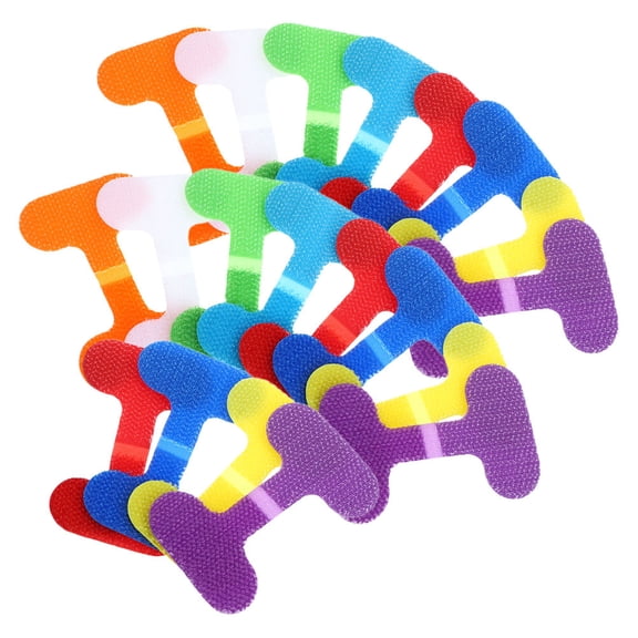 Topbathy 20Pcs Flexible Nylon Cable Label Tags for Convenient Cord Management and Quick Wire Identification