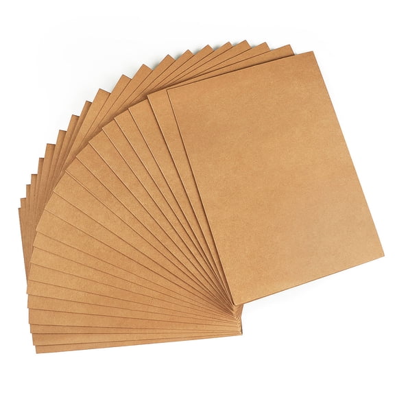 Topbathy 20Pcs Kraft Paper File Folder Chocolate Color Wear Resistant Office Document Folder