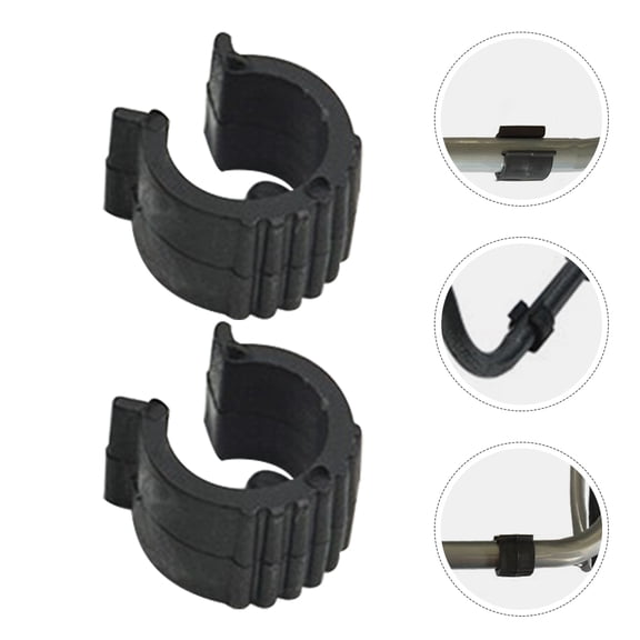 Topbathy Nonslip Grocery Cart Pads, Black Plastic, Suitable for Foldable Carts, Easy to Install, 20Pcs