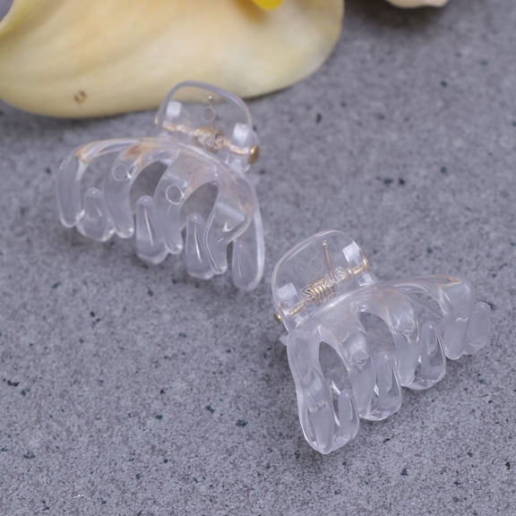 Topbathy 24Pcs Plastic Octopus Hairpins for Hair Styling and Hair Decoration for Women and Teenagers Transparent