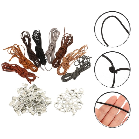Topbathy 1 Set of DIY Necklace Cords Vintage Jewelry Kit Assorted Color for Friends Family DIY Enthusiasts