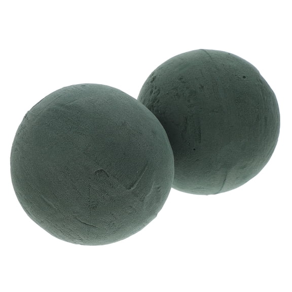 Topbathy 2Pcs Water Absorbing Green Floral Foam Spheres for Fresh Flower Care