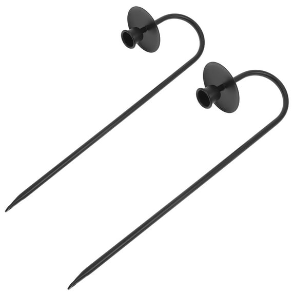 Topbathy 2Pcs Minimalist Black Metal Wall Candle Holders for Farmhouse Decor and Living Room Ambiance