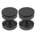 thumbnail image 1 of Topbathy 2Pcs Black Bed Stoppers for Headboard with Adhesive Easy Installation and Noise Reduction, 1 of 5