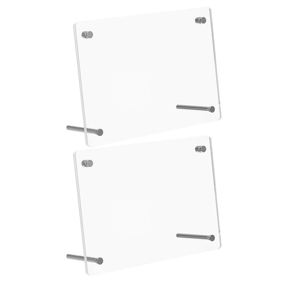 Topbathy Clear Acrylic Picture Frames Minimalist Style for Tabletop 2Pcs