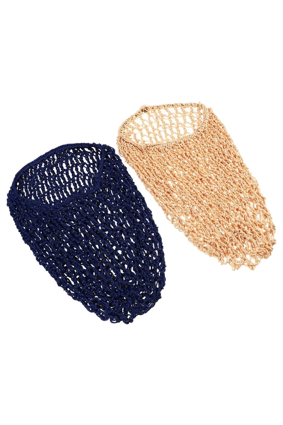 y 2Pcs Long Sleeping Hat Hair Net Cap Assorted Color Hair Protector Stretchy