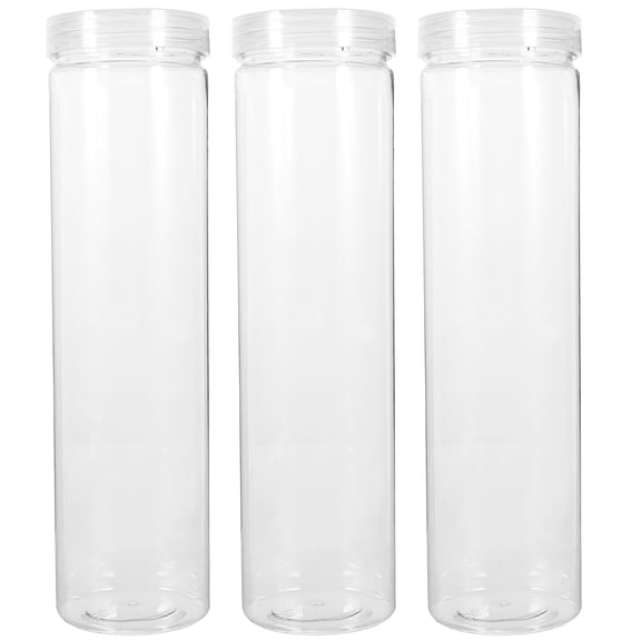 Topbathy 3Pcs Cracker Containers Storage Airtight Transparent For Easy Monitoring Of Food Quantity