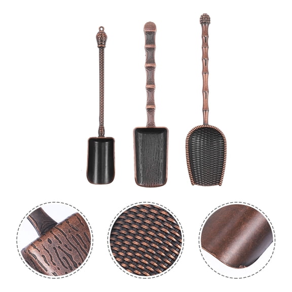 Topbathy Metal Teaspoons Measuring Spoons Zinc Alloy Scooping Milk Powder Adults Home Use 3Pcs