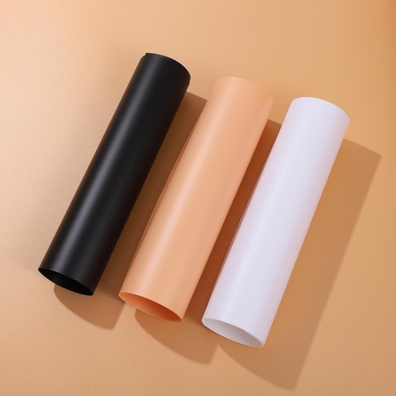 Topbathy 3Pcs Waterproof Frosted PVC Background Cloth Matte and Smooth Photography Backdrop