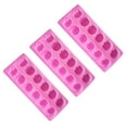 thumbnail image 1 of Topbathy 3pcs Pumpkin Ice Cube Pink Silicone Mold DIY Tool for Home Users, 1 of 8