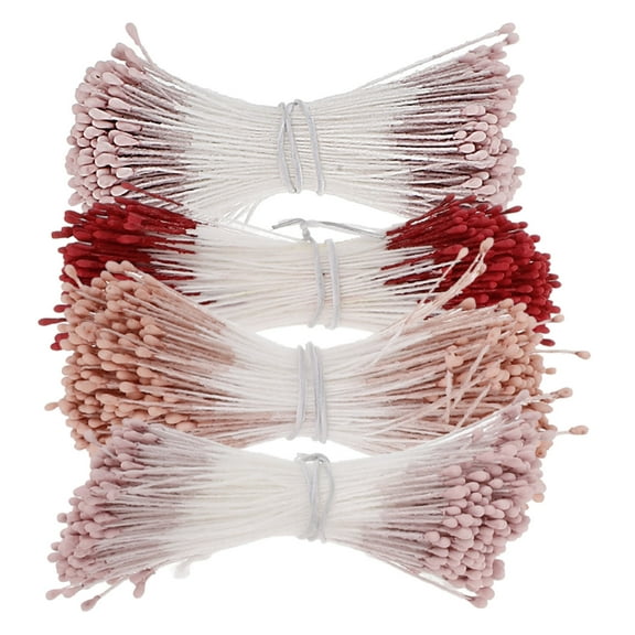 Topbathy 4 Bundles Fake Rose Petals for Floral Arrangement Assorted Color for Craft Supplies