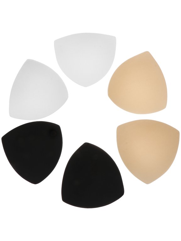 y 4 Pairs Pads for Bras Inserts Sponge Inserts Three-dimensional Black Shaping Women Daily Wear