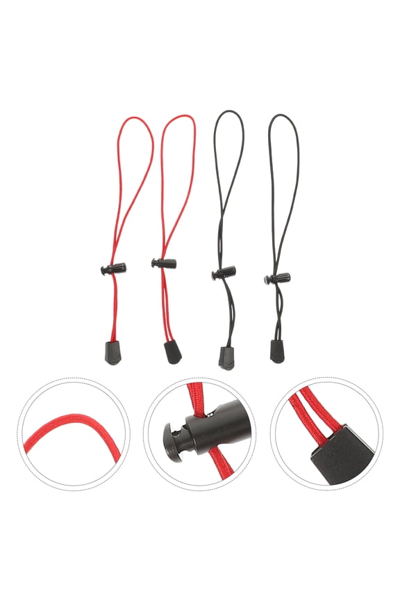y 4PCS bungee cord backpack Red Plastic for Camping and Outdoor Use