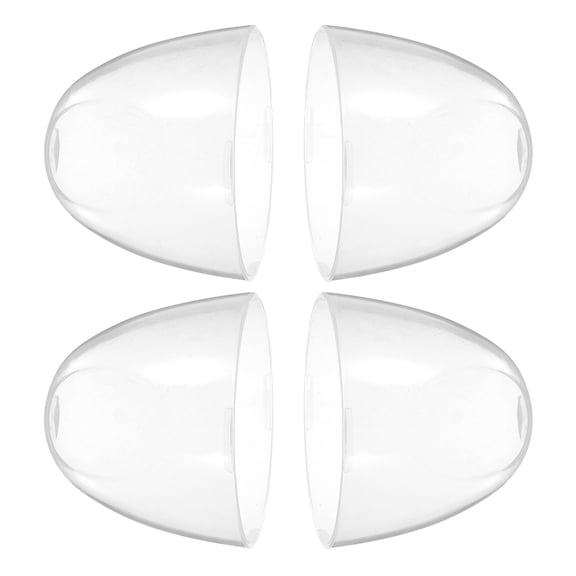 Topbathy 4Pcs Reusable Plastic Milk Bottle Caps Transparent Easy to Remove for Caregivers Daily Use