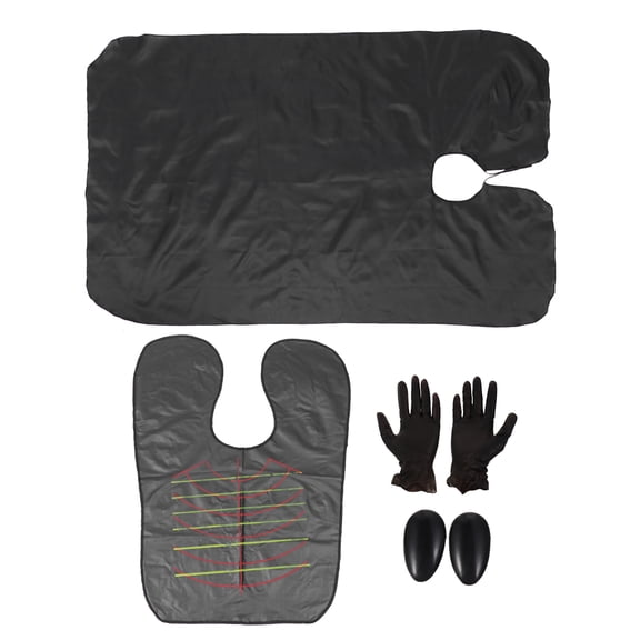 Topbathy 4Pcs Hair Cutting Kit Black Professional Hair Tinting Tools for Home Or Barber Use