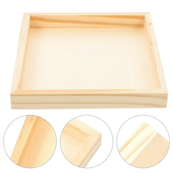Topbathy Stackable Puzzle Sorting Trays Professional Wood Trays Synthetic Material 4Pcs