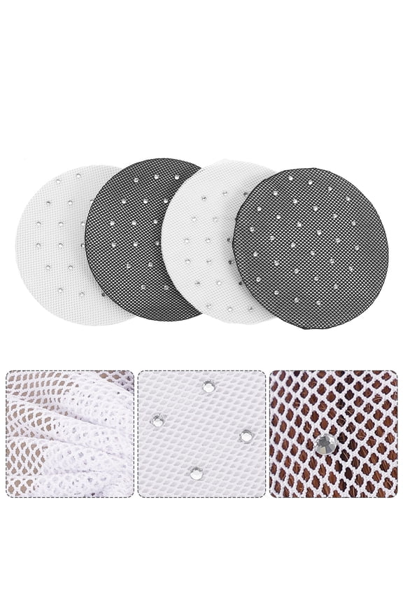 y 4pcs Hair Bun Wrap for Bank Clerks Hair Styling Black