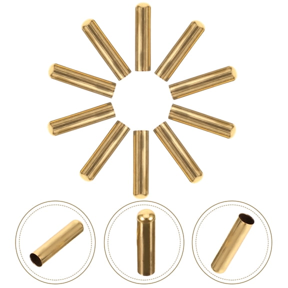 Topbathy 50Pcs Metal Shoelace Tips for Laces Golden Replacement Aglets for Shoes Accessories