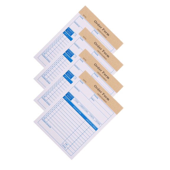 Topbathy 5Pcs Two Part Invoice Book for Small Business with Ink Proof Paper and Carbonless Duplicate Receipt Pads