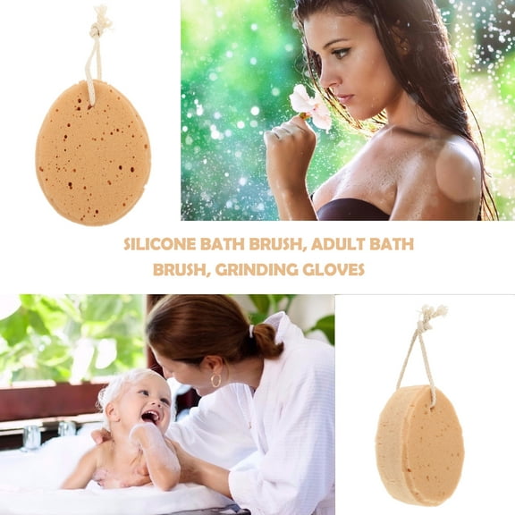 Topbathy 5pcs Bath Sponge Seaweed Honeycomb Design for Gentle Exfoliation for Adults at Home and Travel