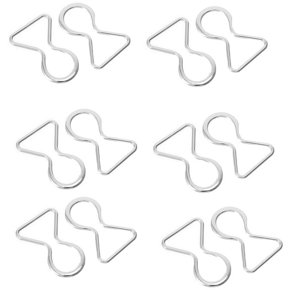 Topbathy 6 Pairs Clothing Buckle Alloy Waist Belt Clasp for Women Silver Color for DIY Clothing Styles