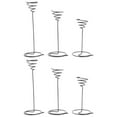thumbnail image 1 of Topbathy 6Pcs Premium Black Metal Air Plant Holders Practical Stands for Home and Office Display, 1 of 8