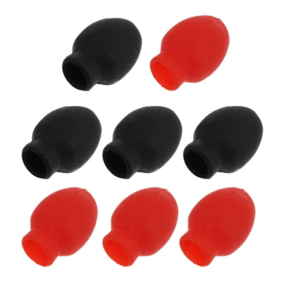 Topbathy 8PCS Noise Cancelling Silicone Drum Mute Tips Rubber Drum Stick Dampener Assorted Color Outdoor Practice