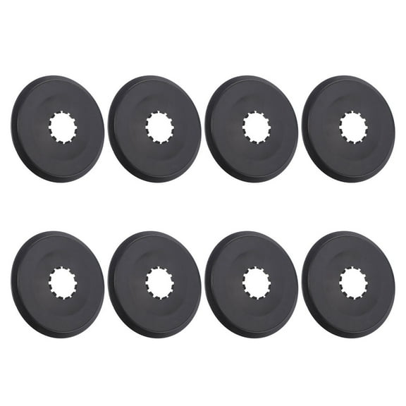 Topbathy 8Pcs Bike Chain Protector Cover Black PP Material Robust Bicycle Chainguard for Mountain Bikes