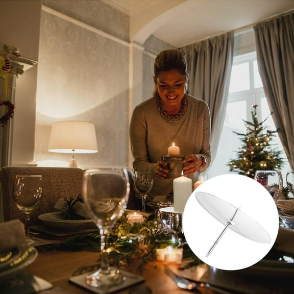 Topbathy Sturdy Metal Candle Fixing Tool for Festivals and Daily Use 8Pcs