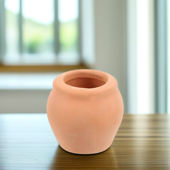 Topbathy 8PCS Mini Clay Flower Pot Cute Design Terracotta for Decorating Small Garden Areas and Indoor Use