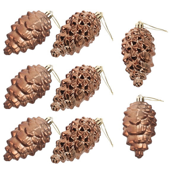 Topbathy 8Pcs Small Pine Cones for Decorating Coffee Pine Cone Picks for Garden Decor