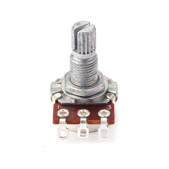 Topbathy A25k OHM Audio POTS Guitar Potentiometer 1Pack For Volume And Tone Control Multi Color Chrome 2.2*0.7*1.1in