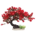 thumbnail image 1 of Topbathy Aquarium Décor Red Plastic Tree Enhancing Habitat 1Pack, 1 of 5