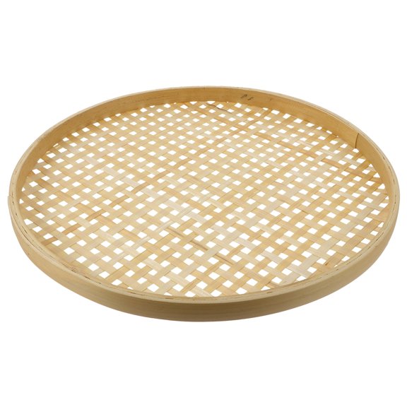 Topbathy Bamboo Strainer Party Favor Bamboo Sieve Khaki 1Pcs