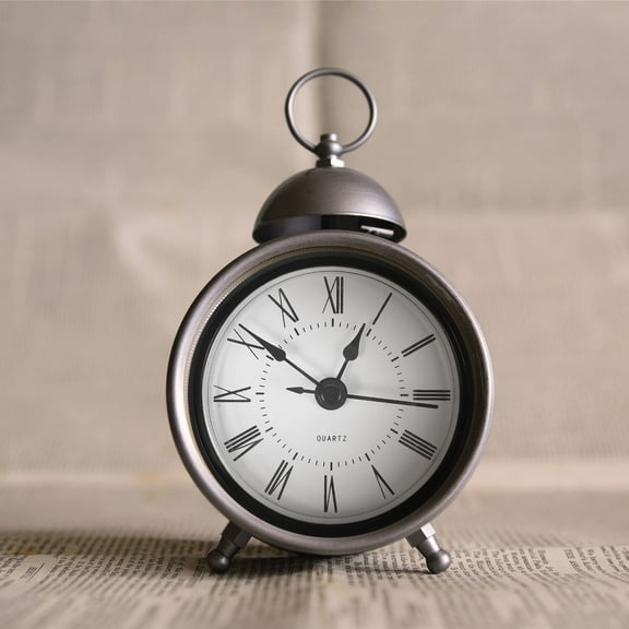 Topbathy Wall Clocks Decorative Quartz Clock Metal Display 1Pcs