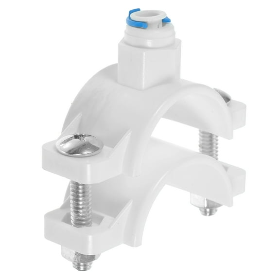 Topbathy Drain Saddle Valve Clamp POM White 1 Set for Water Purifier Accessories