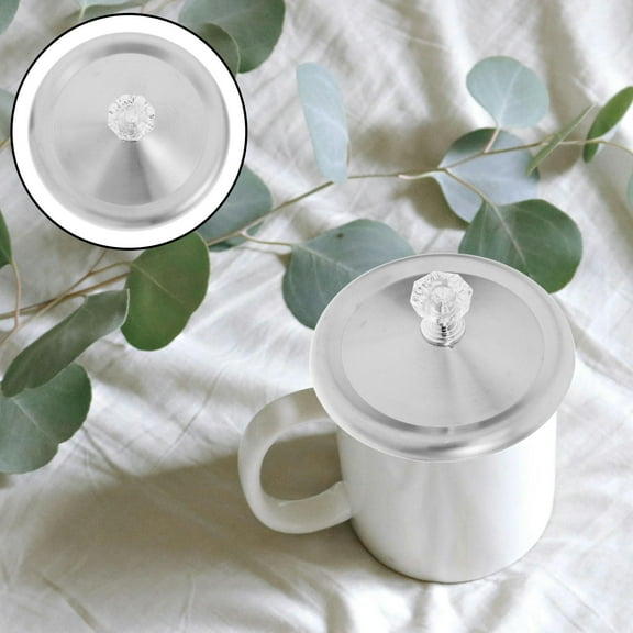 Topbathy Back to School Water Cup Lid Only Cup Cover Stainless Steel Minimalist Design 1Pack