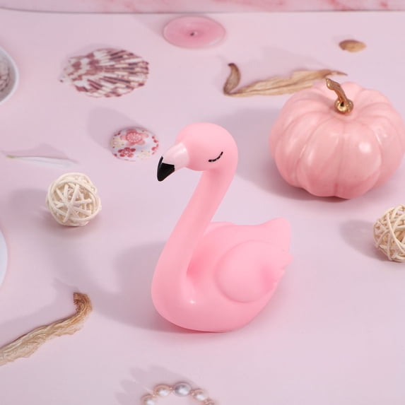 Topbathy Pink Flamingo Cake Topper for Birthday Wedding Christmas Party Decoration Reusable Vinyl