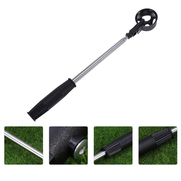 Topbathy Golf Ball Picker, 304 Stainless Steel, Black, Comfortable Grip, Easy to Use and Adjust