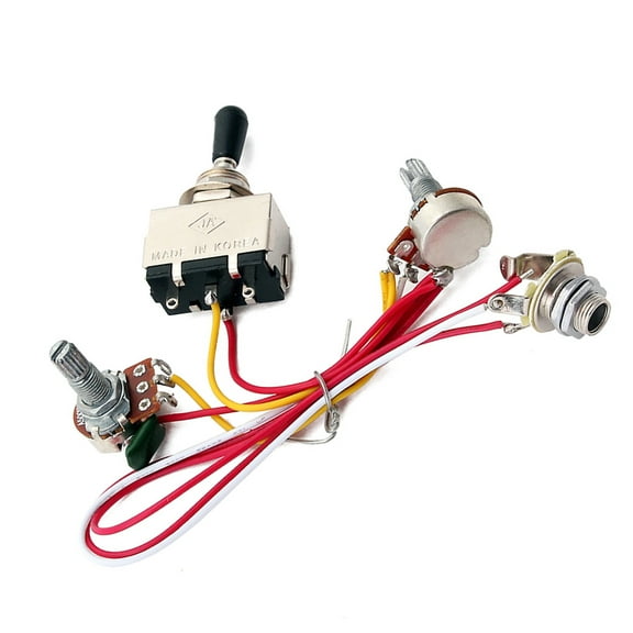Topbathy Guitar Toggle Switch 1 Set with Metal and Plastic for Electric Guitar Circuit Wiring