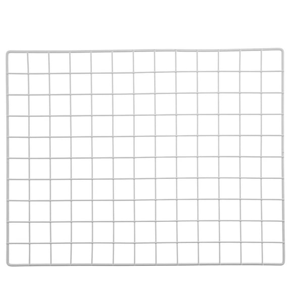 Topbathy Iron Wire Wall Grid Panel White Metal Grid for Hanging Storage and Room Wall Decor