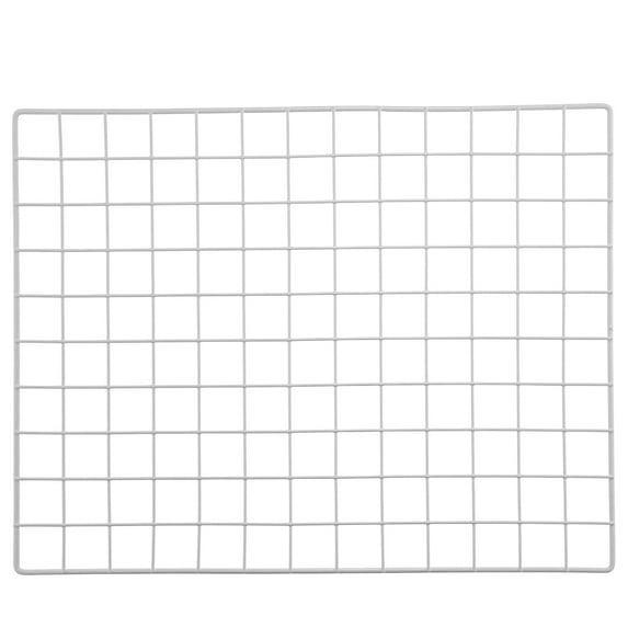 Topbathy Iron Wire Wall Grid Panel White Metal Grid for Hanging Storage and Room Wall Decor