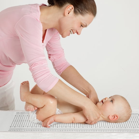 Topbathy Height Chart Mat for Newborns and Toddlers with Skin Friendly Material and Easy Cleaning Design