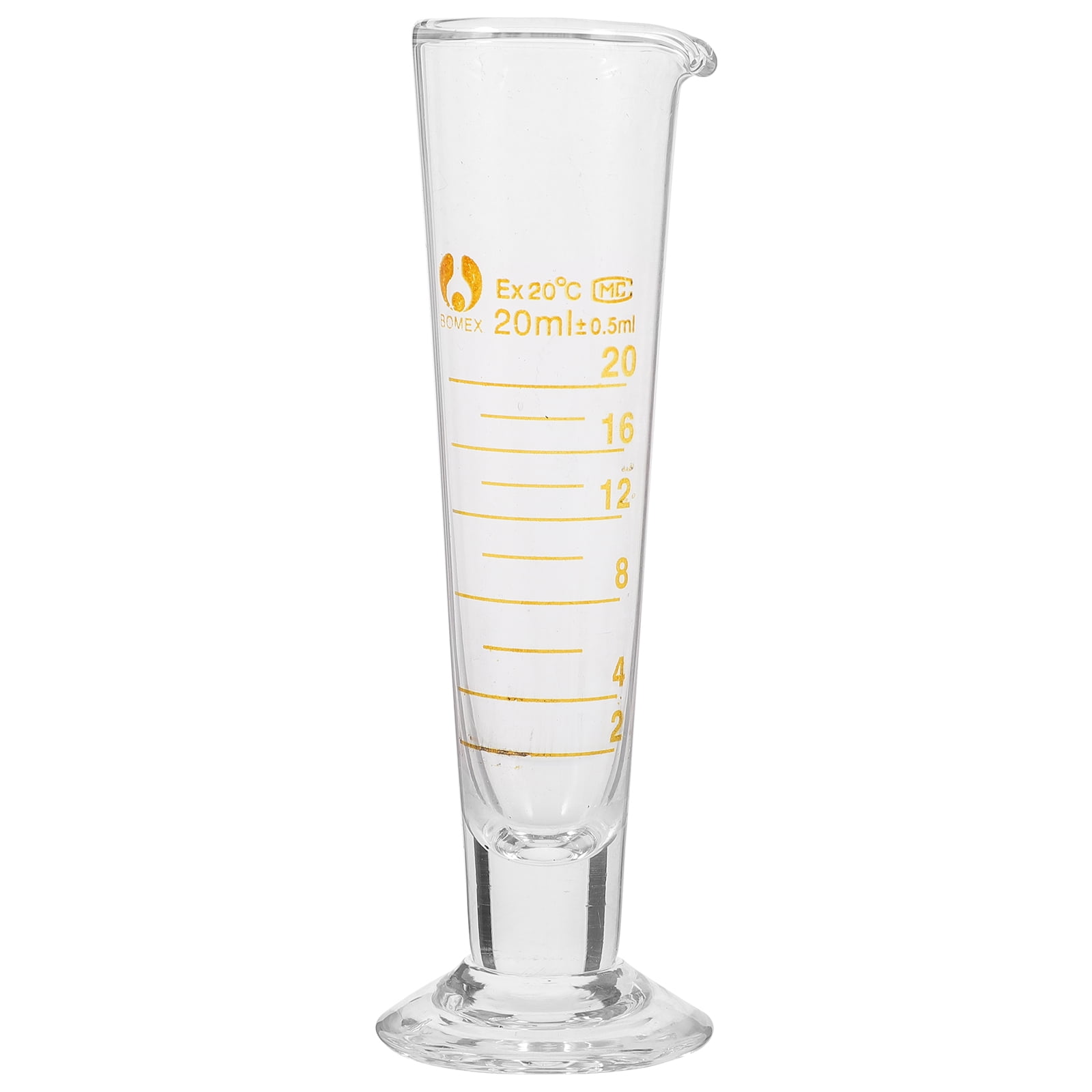 Topbathy Laboratory Measuring Cup Glass Beaker Chemistry Triangular ...