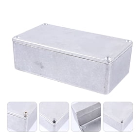 Topbathy Plated Silver Aluminum Stomp Box Case for Guitar Pedal Enclosure - Safe, Polished, Anti-Rust