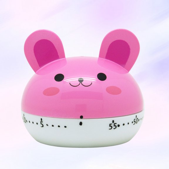 Topbathy Plastic Kitchen Timer with Loud Alarm and Pink Eagle Shape for Cooking and Baking