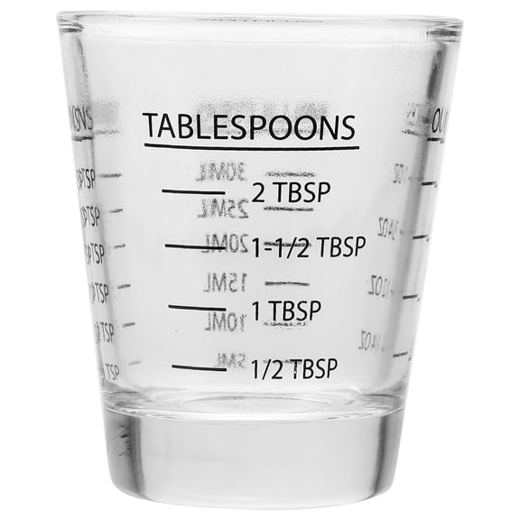 Topbathy Red Glass Measuring Cup Heavyweight for Accurate Measuring Ideal for Kitchen and Bar Use 30ML