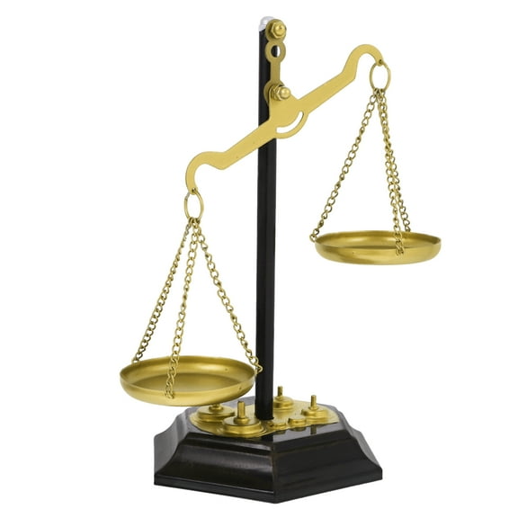 Topbathy Metal Balance Scale Decor Tabletop Libra Scale Centerpiece Home Decoration Multi Color Metal Ornament