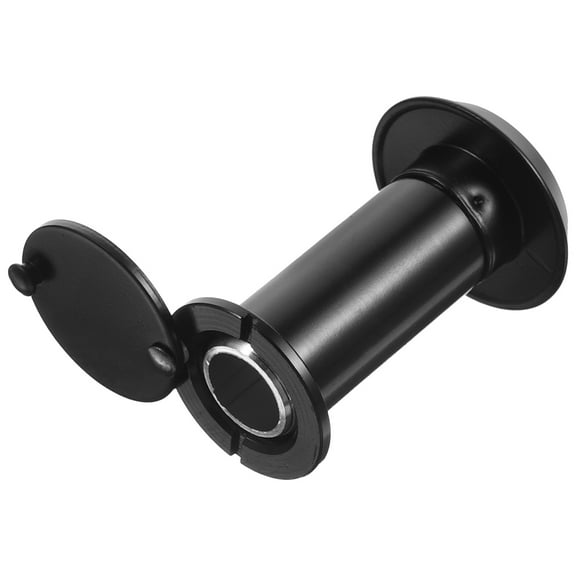 Topbathy Glass Lens Door Viewer, Black, 220-Degree Wide Angle, Zinc Alloy, Home Security